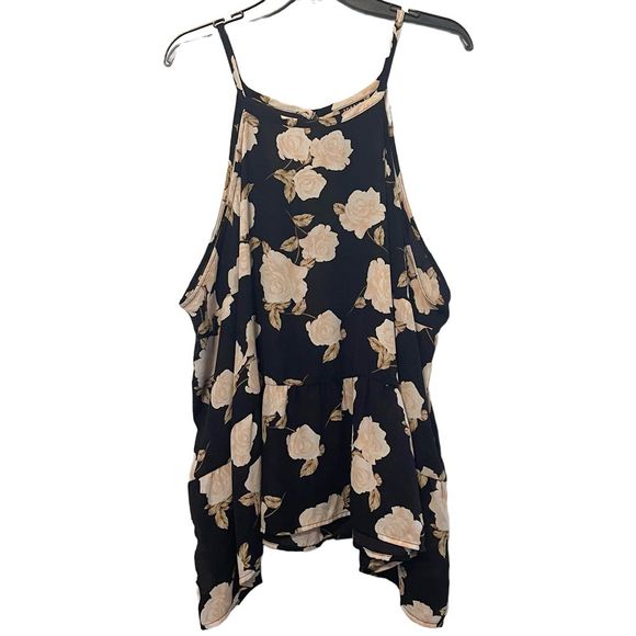 torrid Tops - Torrid Floral Sheer Tank Top